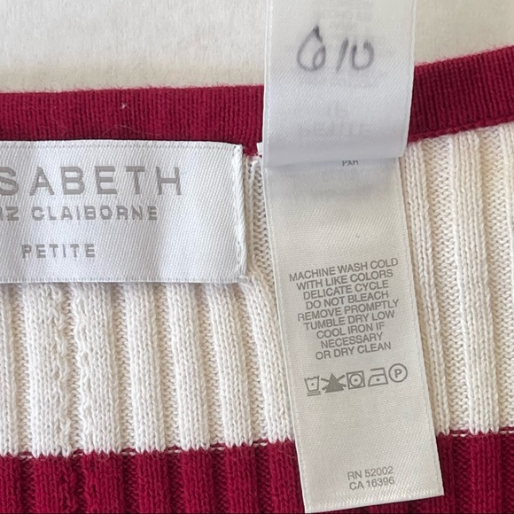 Elisabeth by Liz Claiborne Cotton Long Sleeve Pull Over Sweater - 1X Petite - Picture 4 of 11